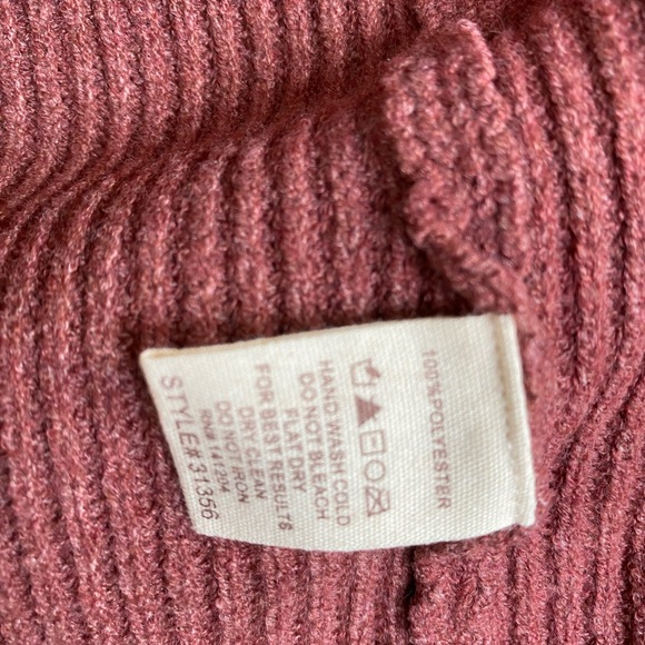 NWT Hem & Thread Rust Cable Knit Cardigan Deep Front Pockets with Shoelace Back - Picture 13 of 14